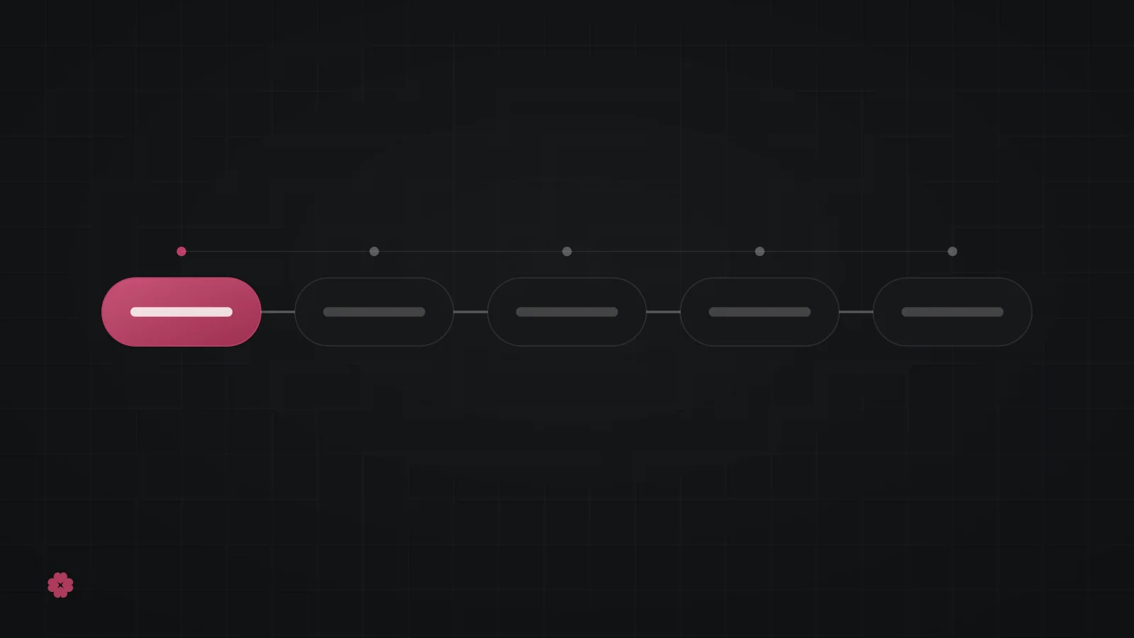 Abstract release chain diagram in raspberry on graphite.